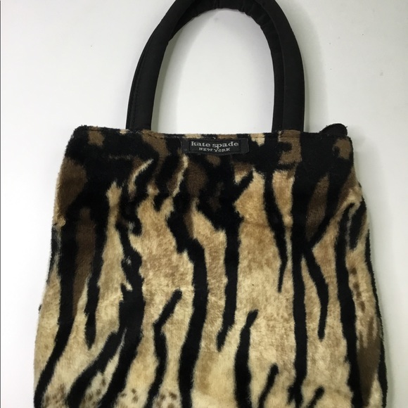 kate spade Handbags - Kate Spade faux Fur small purse, Vintage